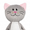Мягкая игрушка Beastie Toys, котик с белым шарфом с логотипом в Белгороде заказать по выгодной цене в кибермаркете AvroraStore
