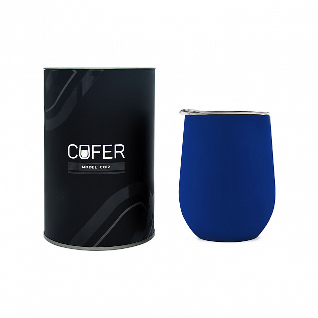 Набор Cofer Tube софт-тач CO12s black, синий с логотипом в Белгороде заказать по выгодной цене в кибермаркете AvroraStore