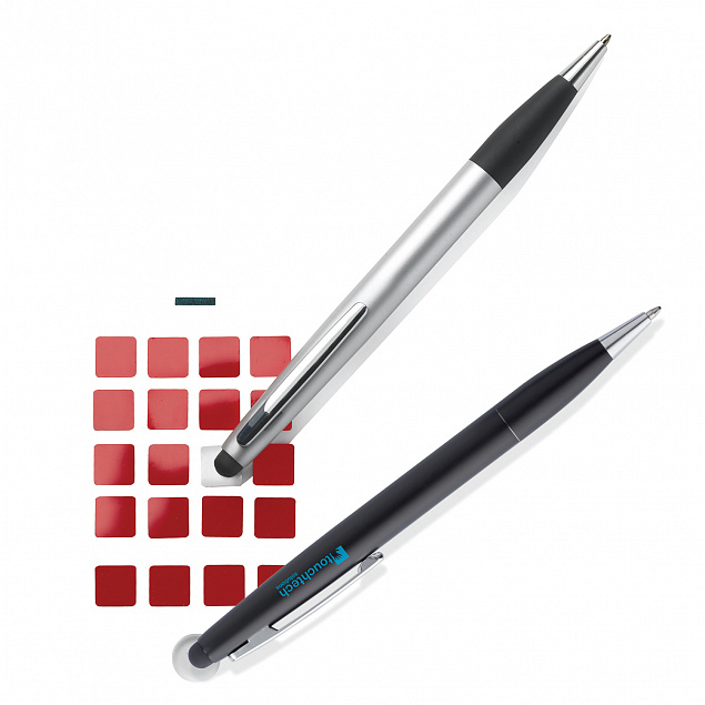 Ручка-стилус Touch 2 в 1, серебряный с логотипом в Белгороде заказать по выгодной цене в кибермаркете AvroraStore