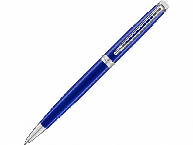 Ручка шариковая Waterman Hemisphere Bright Blue CT M, синий/серебристый с логотипом в Белгороде заказать по выгодной цене в кибермаркете AvroraStore