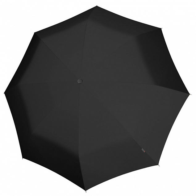 Складной зонт U.090, черный с логотипом в Белгороде заказать по выгодной цене в кибермаркете AvroraStore