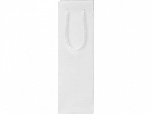 Пакет под бутылку Imilit 11х35х11 см, белый с логотипом в Белгороде заказать по выгодной цене в кибермаркете AvroraStore