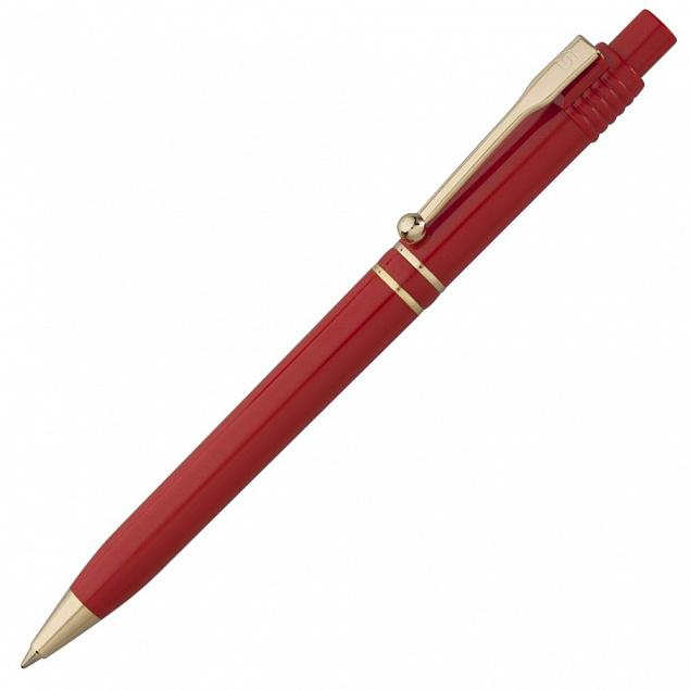 Ручка шариковая Raja Gold, красная с логотипом в Белгороде заказать по выгодной цене в кибермаркете AvroraStore