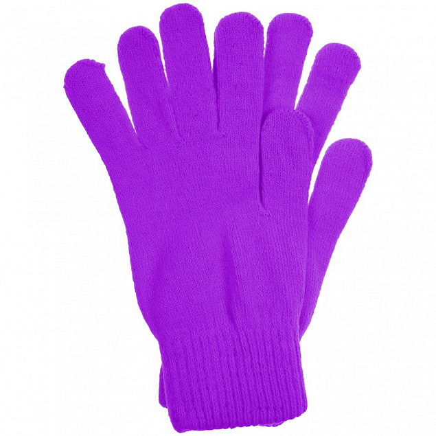 Перчатки Urban Flow, фиолетовые с логотипом в Белгороде заказать по выгодной цене в кибермаркете AvroraStore