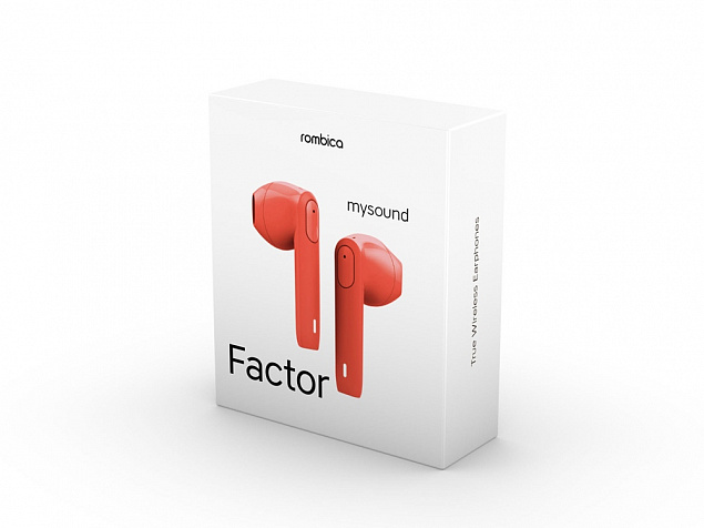 Наушники Rombica Mysound Factor Red с логотипом в Белгороде заказать по выгодной цене в кибермаркете AvroraStore