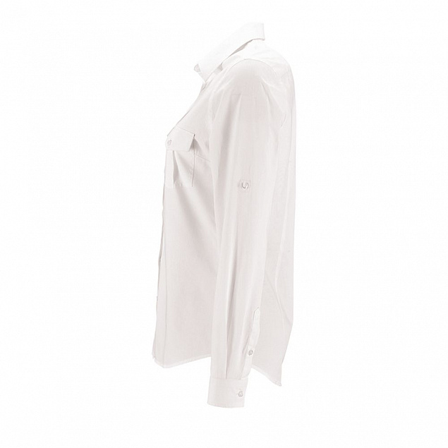 Рубашка женская BURMA WOMEN, белая с логотипом в Белгороде заказать по выгодной цене в кибермаркете AvroraStore