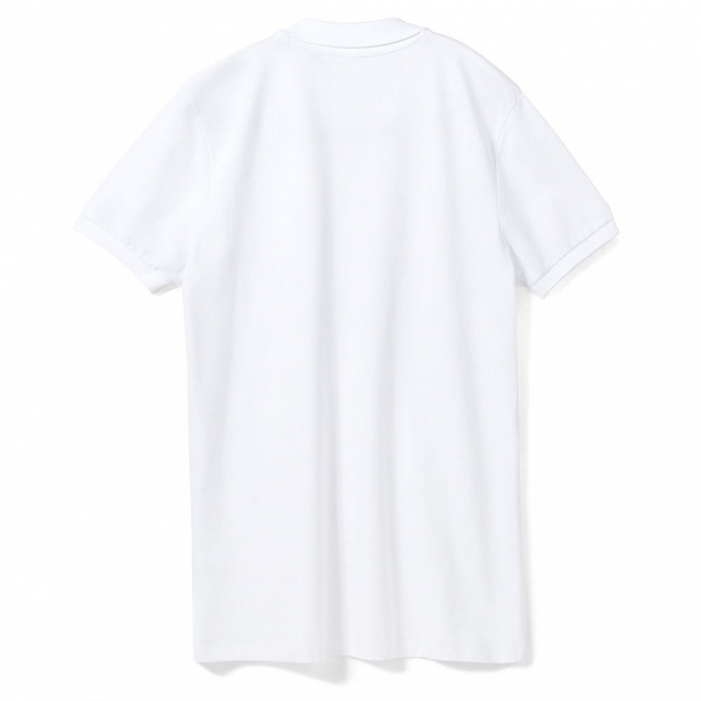 Рубашка поло мужская PHOENIX MEN, белая с логотипом в Белгороде заказать по выгодной цене в кибермаркете AvroraStore