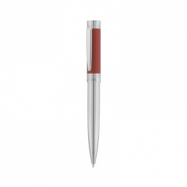 Ручка шариковая Zoom Red с логотипом в Белгороде заказать по выгодной цене в кибермаркете AvroraStore