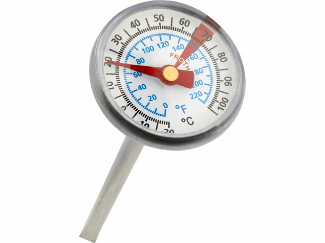 Met Термометр для барбекю, серебристый с логотипом в Белгороде заказать по выгодной цене в кибермаркете AvroraStore