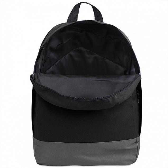Рюкзак "URBAN",  черный/серый, 39х27х10 cм, полиэстер 600D с логотипом в Белгороде заказать по выгодной цене в кибермаркете AvroraStore