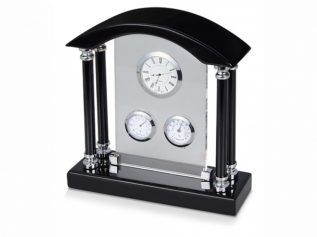 Погодная станция Нобель: часы, термометр, гигрометр с логотипом в Белгороде заказать по выгодной цене в кибермаркете AvroraStore