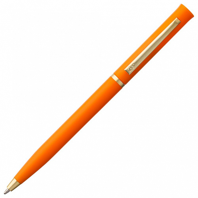 Ручка шариковая Euro Gold, оранжевая с логотипом в Белгороде заказать по выгодной цене в кибермаркете AvroraStore