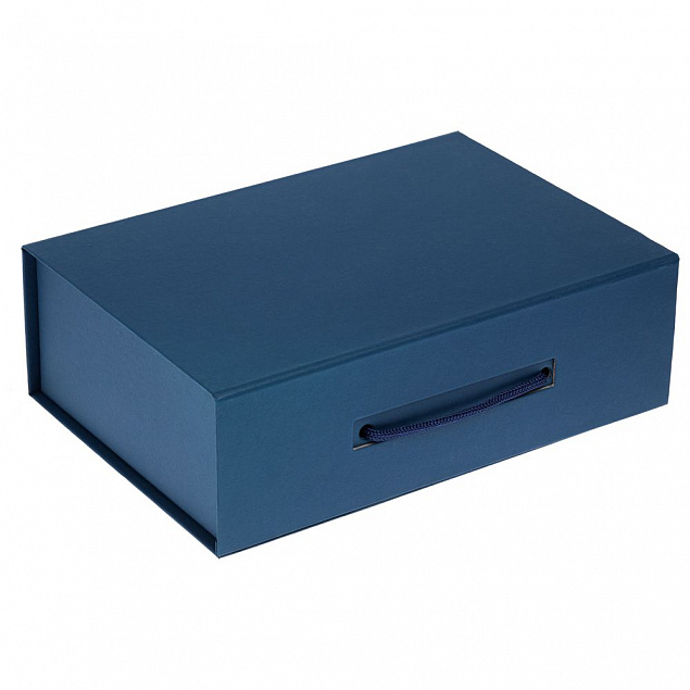 Коробка Matter, синяя с логотипом в Белгороде заказать по выгодной цене в кибермаркете AvroraStore