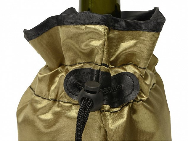 PWC CHAMP. COOLER BAG GOLD/Охладитель для бутылки шампанского Cold bubbles, золотой с логотипом в Белгороде заказать по выгодной цене в кибермаркете AvroraStore