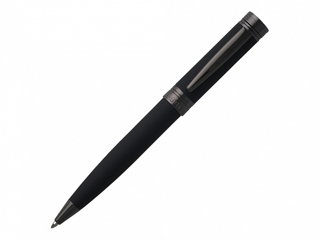 Ручка шариковая Zoom Soft Black с логотипом в Белгороде заказать по выгодной цене в кибермаркете AvroraStore