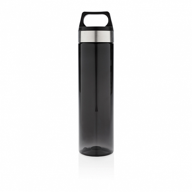 Стильная бутылка для воды Tritan, черная с логотипом в Белгороде заказать по выгодной цене в кибермаркете AvroraStore