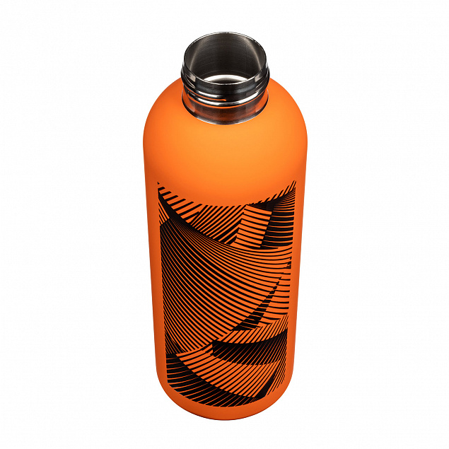 Термобутылка вакуумная герметичная Prima, оранжевая Все рядом с логотипом в Белгороде заказать по выгодной цене в кибермаркете AvroraStore