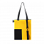 Шоппер Superbag Color (жёлтый с чёрным) с логотипом в Белгороде заказать по выгодной цене в кибермаркете AvroraStore