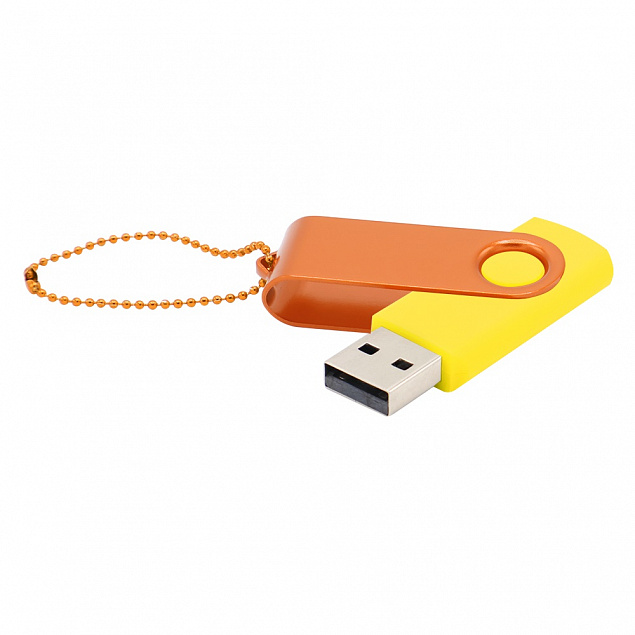 Флешка Designer To Go 2.0 USB 16Gb, желтый/оранжевый с логотипом в Белгороде заказать по выгодной цене в кибермаркете AvroraStore