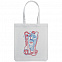 Холщовая сумка «Биполярный медведь», молочно-белая с логотипом в Белгороде заказать по выгодной цене в кибермаркете AvroraStore