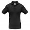 Рубашка поло Safran черная с логотипом в Белгороде заказать по выгодной цене в кибермаркете AvroraStore