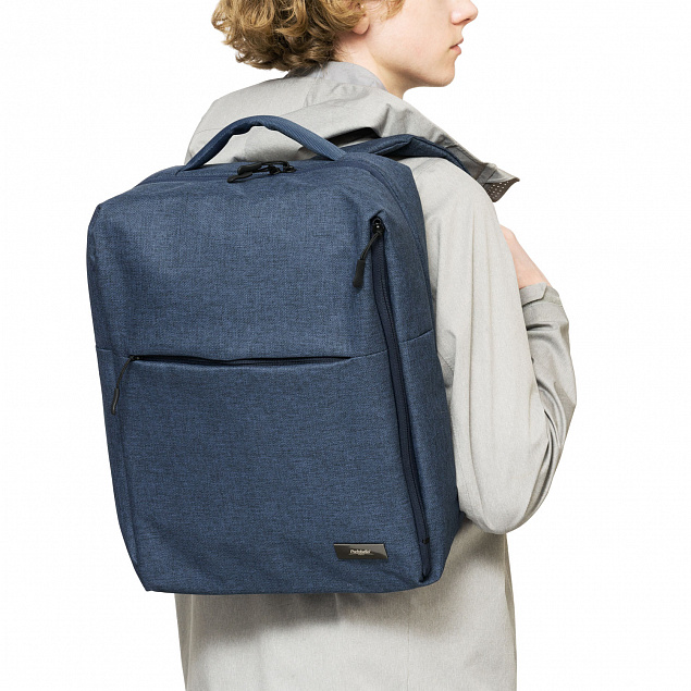 Рюкзак для ноутбука Conveza, синий/серый с логотипом в Белгороде заказать по выгодной цене в кибермаркете AvroraStore