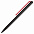 Шариковая ручка GrafeeX в чехле, черная с оранжевым с логотипом в Белгороде заказать по выгодной цене в кибермаркете AvroraStore