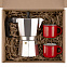 Набор для кофе Dacha, красный с логотипом в Белгороде заказать по выгодной цене в кибермаркете AvroraStore