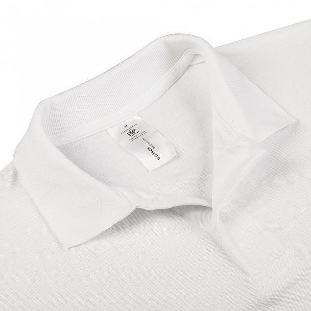 Рубашка поло ID.001 белая с логотипом в Белгороде заказать по выгодной цене в кибермаркете AvroraStore