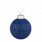 Елочный шар Chain, 8 см, синий с логотипом в Белгороде заказать по выгодной цене в кибермаркете AvroraStore