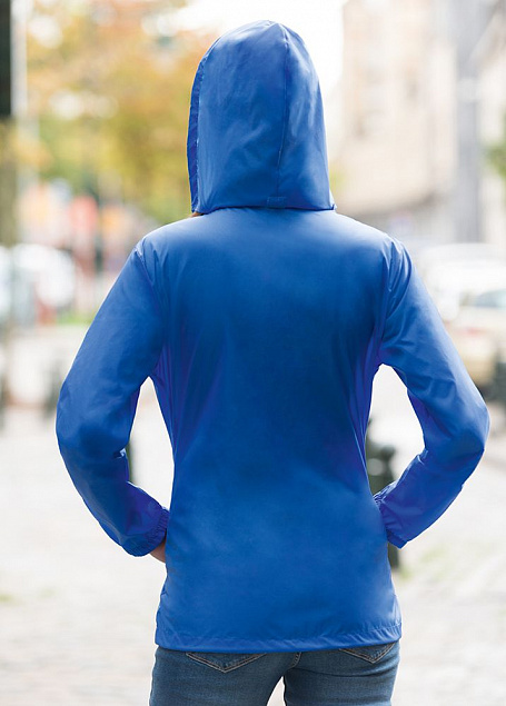 Ветровка женская Sirocco темно-синяя с логотипом в Белгороде заказать по выгодной цене в кибермаркете AvroraStore