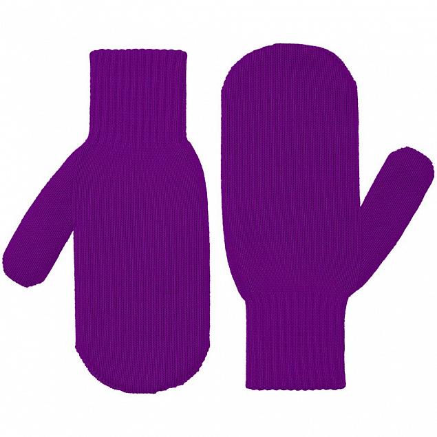 Варежки Life Explorer, фиолетовые с логотипом в Белгороде заказать по выгодной цене в кибермаркете AvroraStore