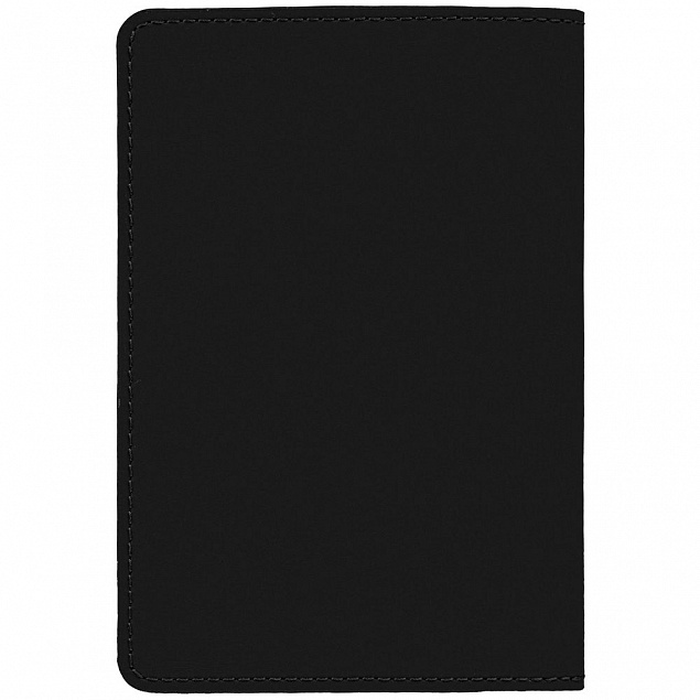 Обложка для паспорта Alaska, черная с логотипом в Белгороде заказать по выгодной цене в кибермаркете AvroraStore