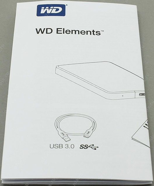 Внешний диск WD Elements, USB 3.0, 1Тб, черный с логотипом в Белгороде заказать по выгодной цене в кибермаркете AvroraStore