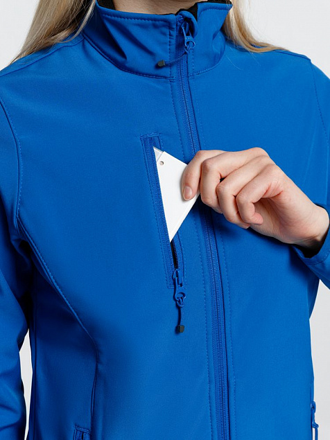 Куртка женская Radian Women, ярко-синяя с логотипом в Белгороде заказать по выгодной цене в кибермаркете AvroraStore