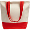 Холщовая сумка Shopaholic, красная с логотипом в Белгороде заказать по выгодной цене в кибермаркете AvroraStore