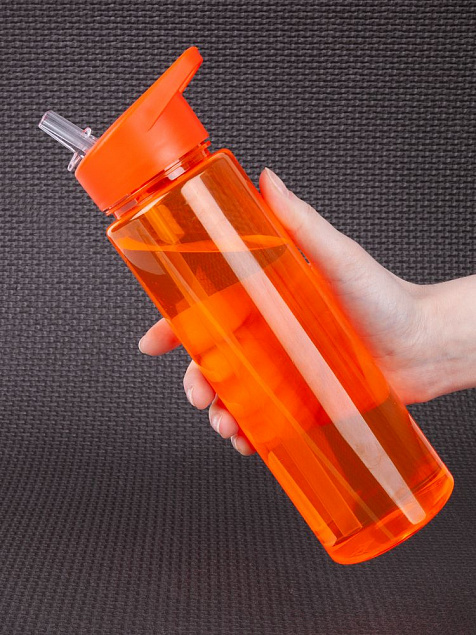 Бутылка для воды Holo, оранжевая с логотипом в Белгороде заказать по выгодной цене в кибермаркете AvroraStore