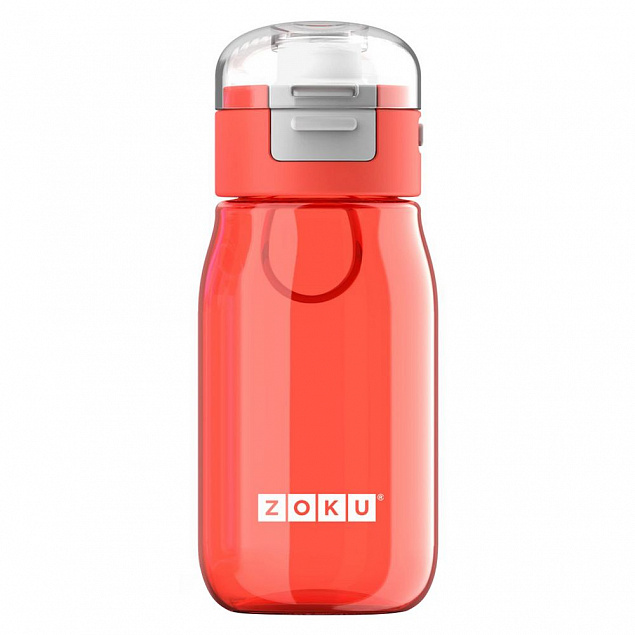 Детская бутылка для воды Zoku, красная с логотипом в Белгороде заказать по выгодной цене в кибермаркете AvroraStore