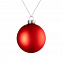 Елочный шар Finery Matt, 8 см, матовый красный с логотипом в Белгороде заказать по выгодной цене в кибермаркете AvroraStore