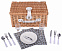 Плетеная корзина для пикника KINGS PARK, коричневая с логотипом в Белгороде заказать по выгодной цене в кибермаркете AvroraStore