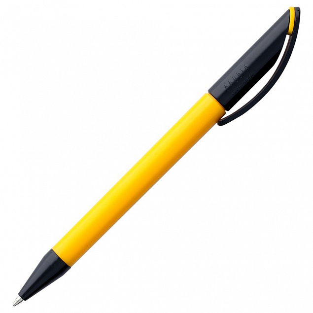 Ручка шариковая Prodir DS3 TPP Special, желтая с черным с логотипом в Белгороде заказать по выгодной цене в кибермаркете AvroraStore