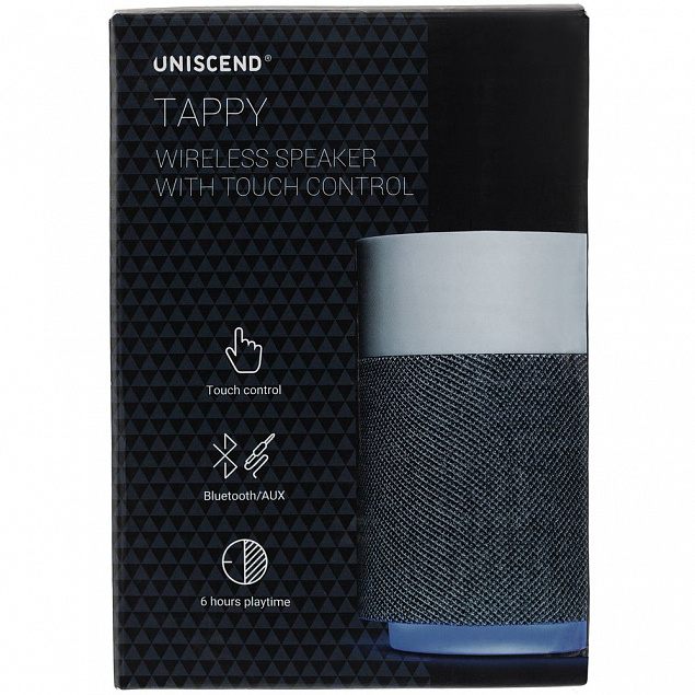 Беспроводная колонка Uniscend Tappy, черная с логотипом в Белгороде заказать по выгодной цене в кибермаркете AvroraStore
