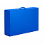 Коробка складная подарочная, 37x25x10cm, кашированный картон, синий с логотипом в Белгороде заказать по выгодной цене в кибермаркете AvroraStore