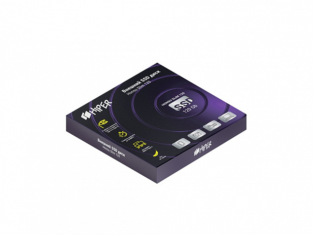 Внешний SSD накопитель «Honsu Slim 120» 120GB USB3.1 Type-C Slim с логотипом в Белгороде заказать по выгодной цене в кибермаркете AvroraStore