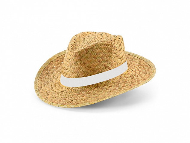 Шляпа из натуральной соломы «JEAN POLI» с логотипом в Белгороде заказать по выгодной цене в кибермаркете AvroraStore