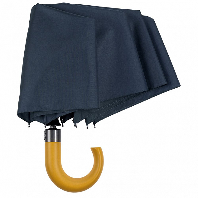 Зонт складной Classic, темно-синий с логотипом в Белгороде заказать по выгодной цене в кибермаркете AvroraStore