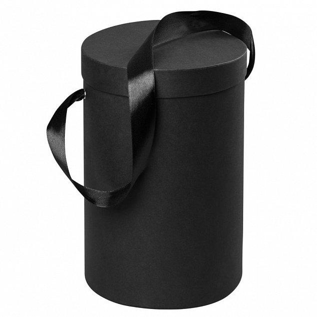 Подарочная коробка Rond, черная с логотипом в Белгороде заказать по выгодной цене в кибермаркете AvroraStore