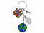 Брелок "Вокруг света" с логотипом в Белгороде заказать по выгодной цене в кибермаркете AvroraStore