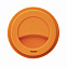 Стакан с крышкой PLA, 350 мл, оранжевый с логотипом в Белгороде заказать по выгодной цене в кибермаркете AvroraStore