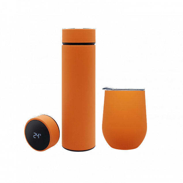 Набор Hot Box C (софт-тач) G, оранжевый с логотипом в Белгороде заказать по выгодной цене в кибермаркете AvroraStore